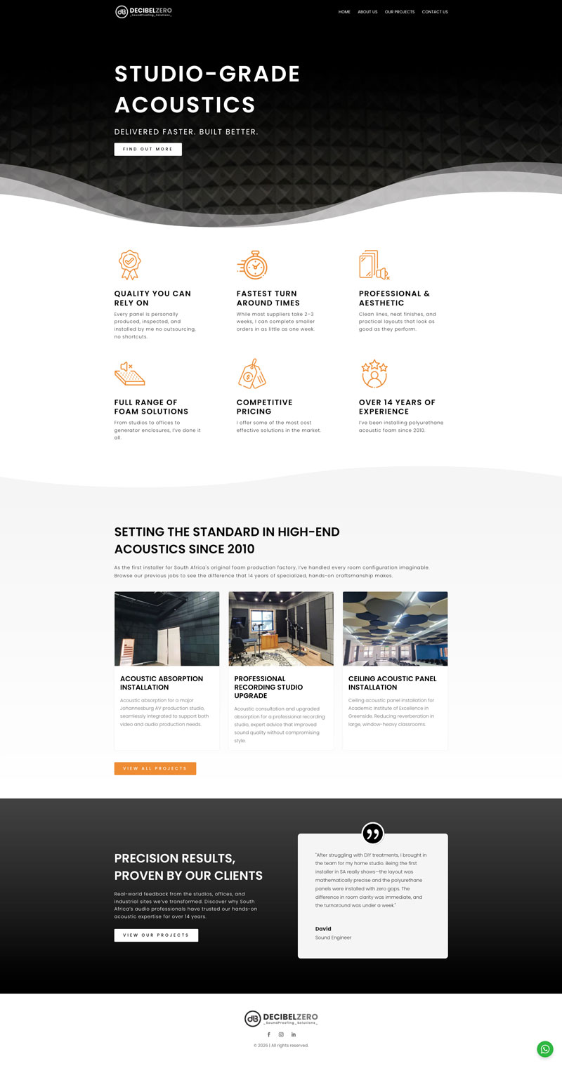 Decibel Zero website
