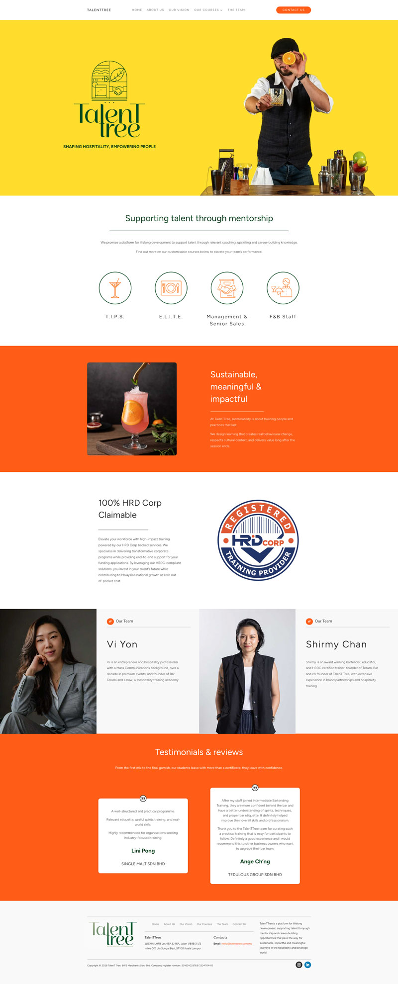 Talent Tree website