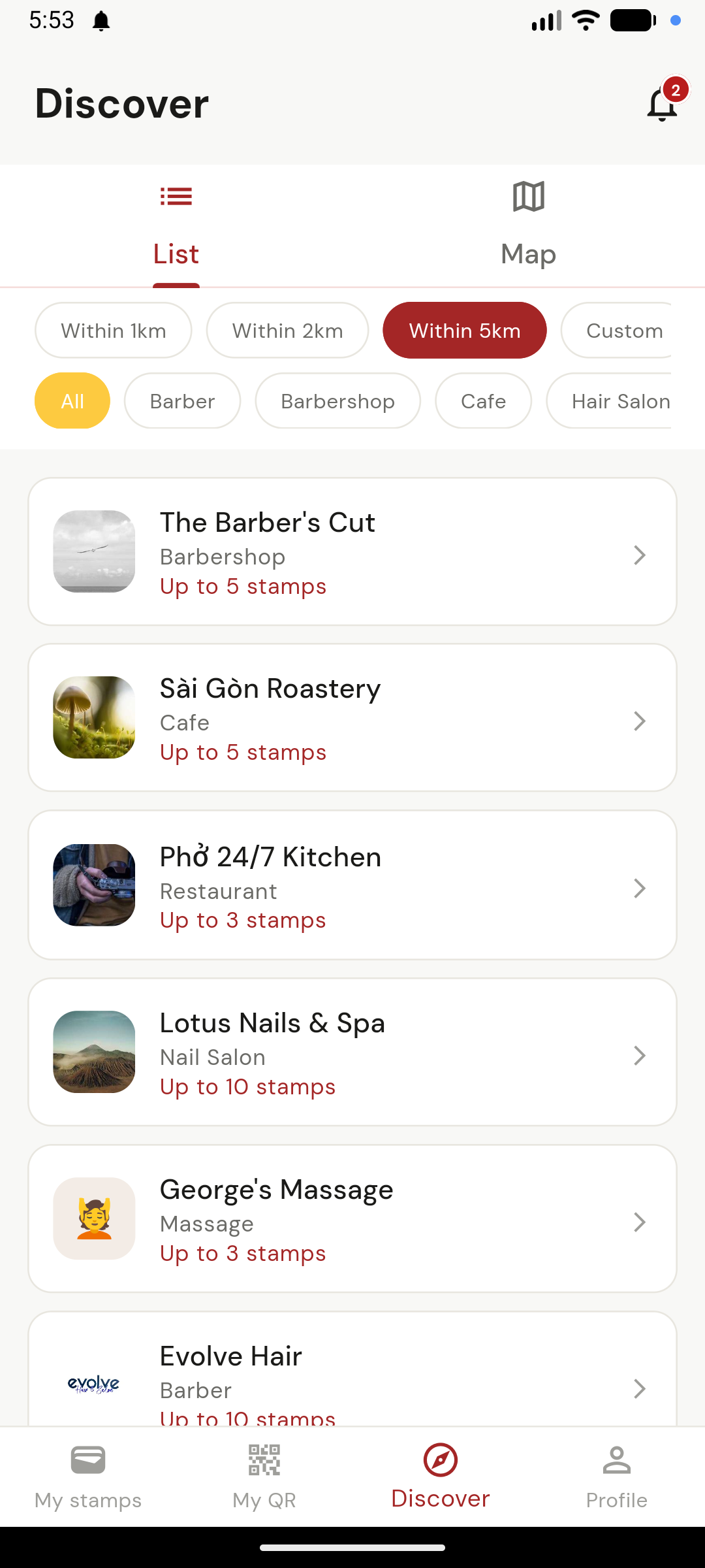 Temly app screen 2