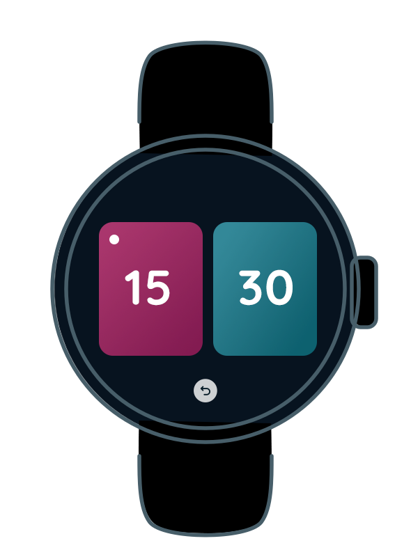 PointSyn Wear OS watch companion screen